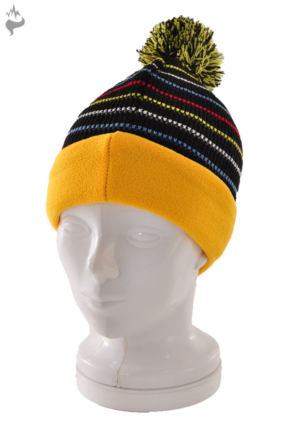 Junior inner fleece striped knit cap Children's knit cap