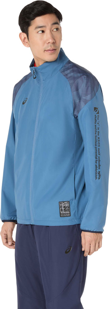 裏トリコットグラフィックウインドブレーカージャケット メンズ ブレーカー ジャケット