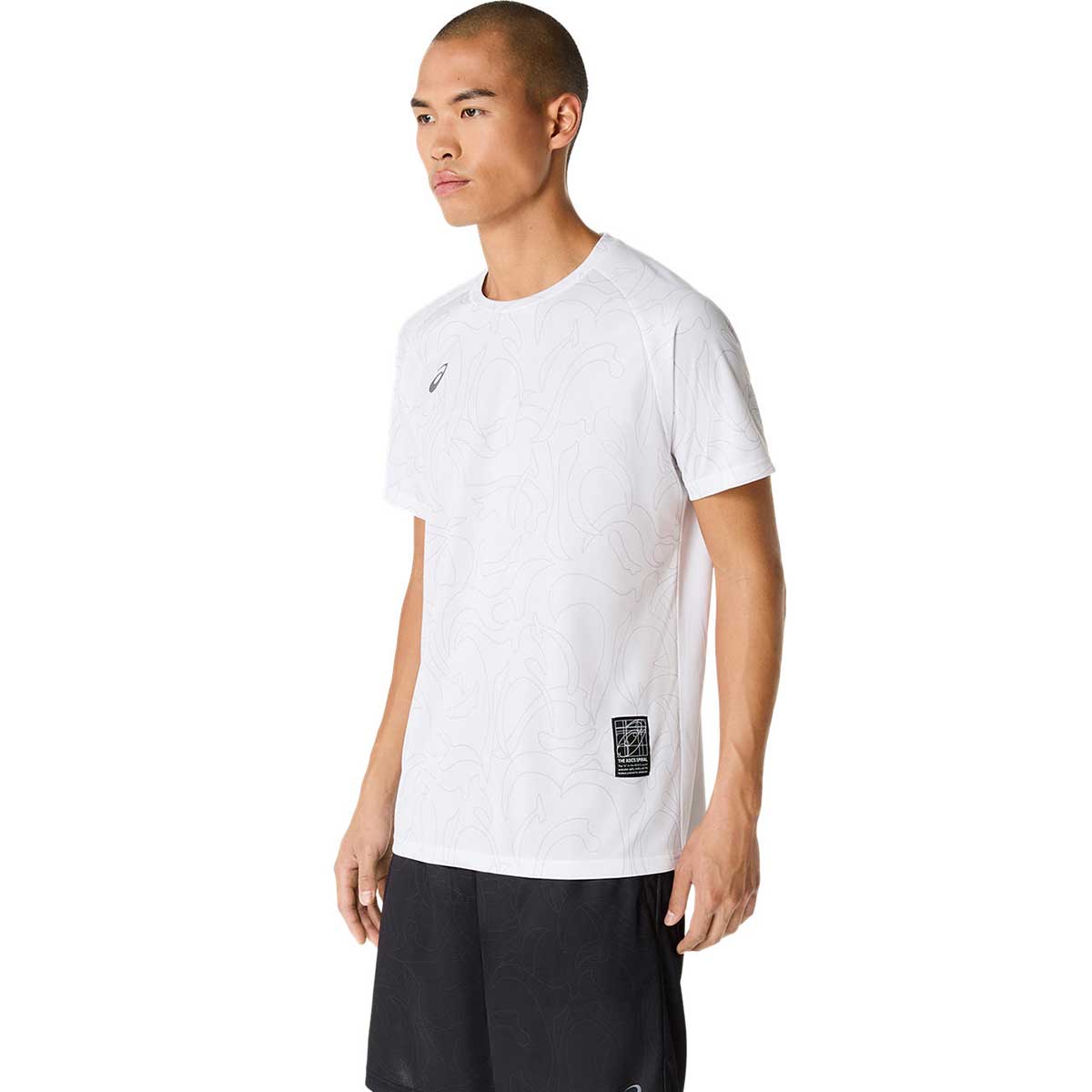 トレーニング半袖トップス ドライグラフィック半袖シャツ 吸汗速乾 半袖Tシャツ メンズ