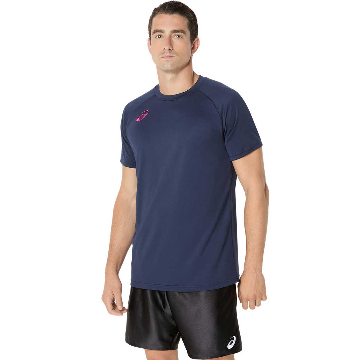 バレーボール半袖トップス プラクティス半袖シャツ(背面ビックロゴ) メンズ