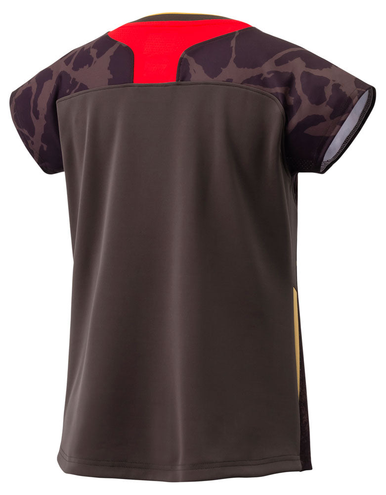 ウィメンズゲームシャツ(フィットシャツ) レディース バドミントン 半袖シャツ トップス