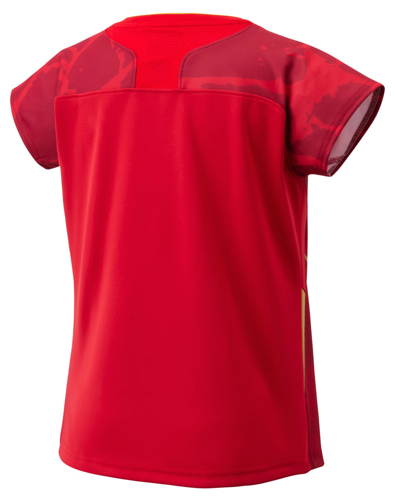 ウィメンズゲームシャツ(フィットシャツ) レディース バドミントン 半袖シャツ トップス