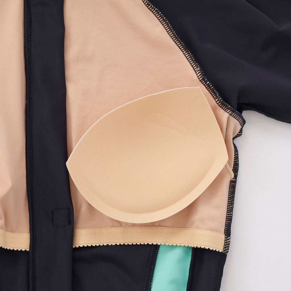 レディース タンキニセット 袖付き フルジップ フィットネス水着 水泳 プール