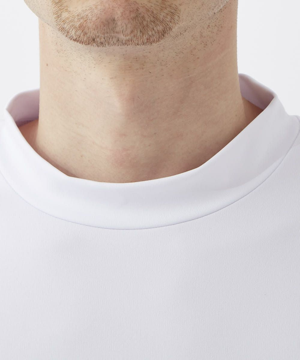 メンズ モックネックシャツ GOLF ゴルフウェア 半袖 トップス