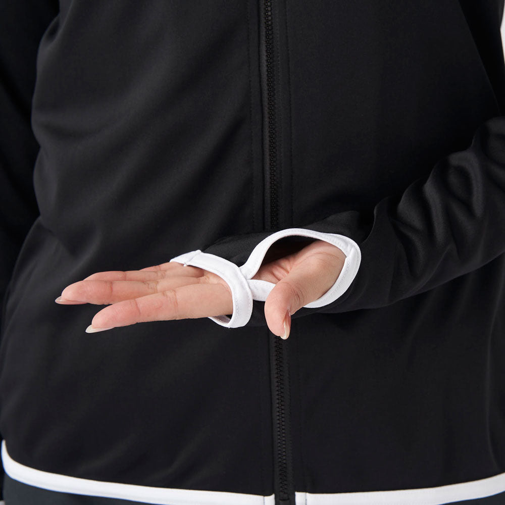 レディース 長袖 フルジップ ラッシュガード ロングスリーブ 水泳 プール