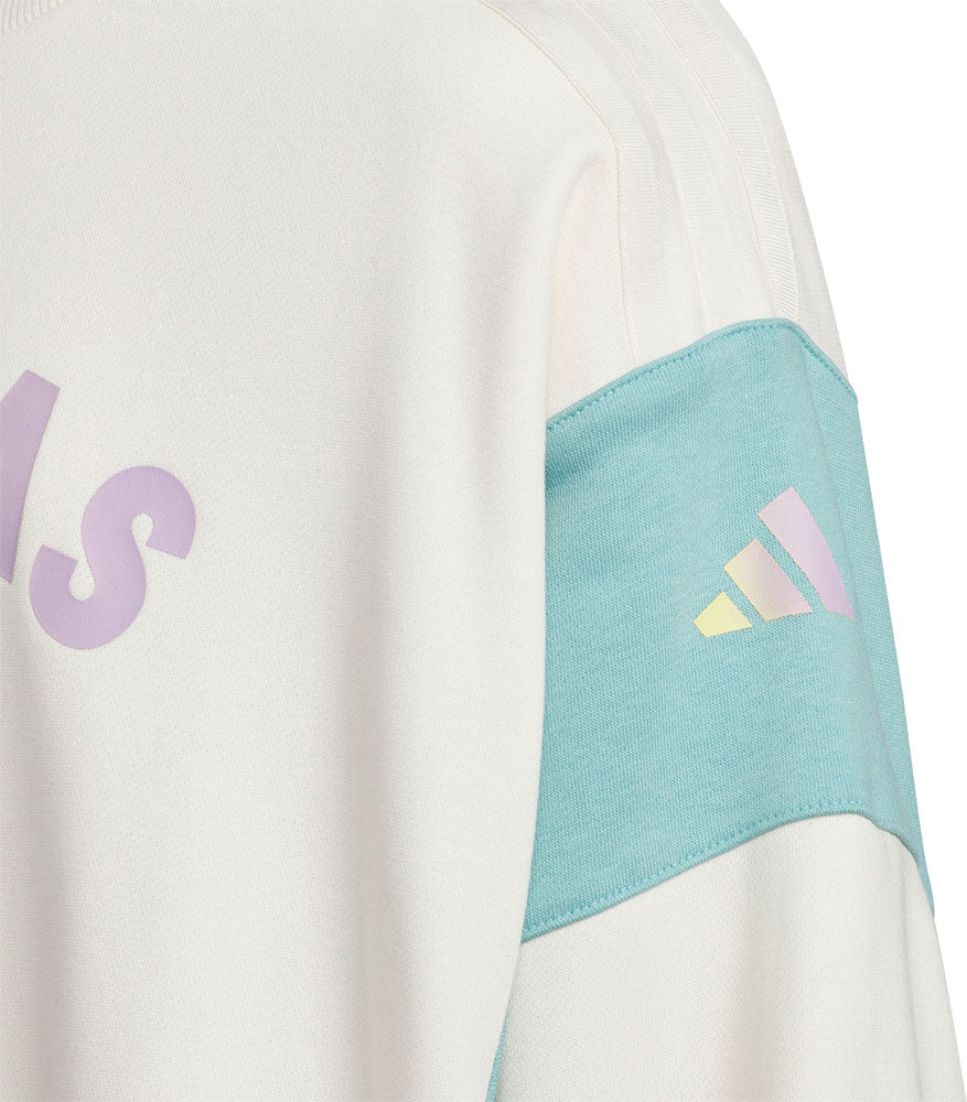 ガールズ スウェット ルーズフィット クルーネック プルオーバー キッズ