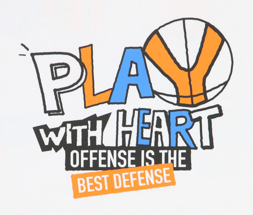 Jr.プリントロングスリーブ ジュニア 長袖Tシャツ ロンT バスケットボール