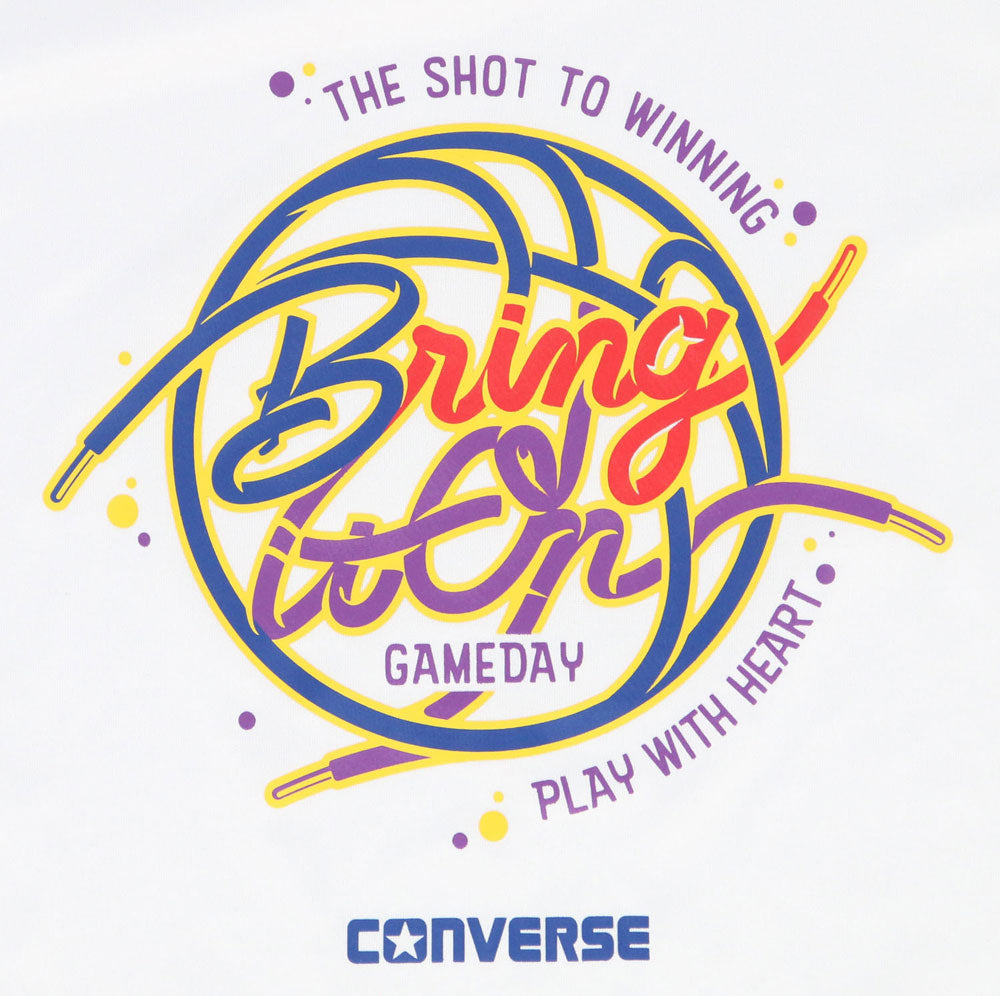 Jr.プリントノースリーブシャツ ジュニア バスケットシャツ