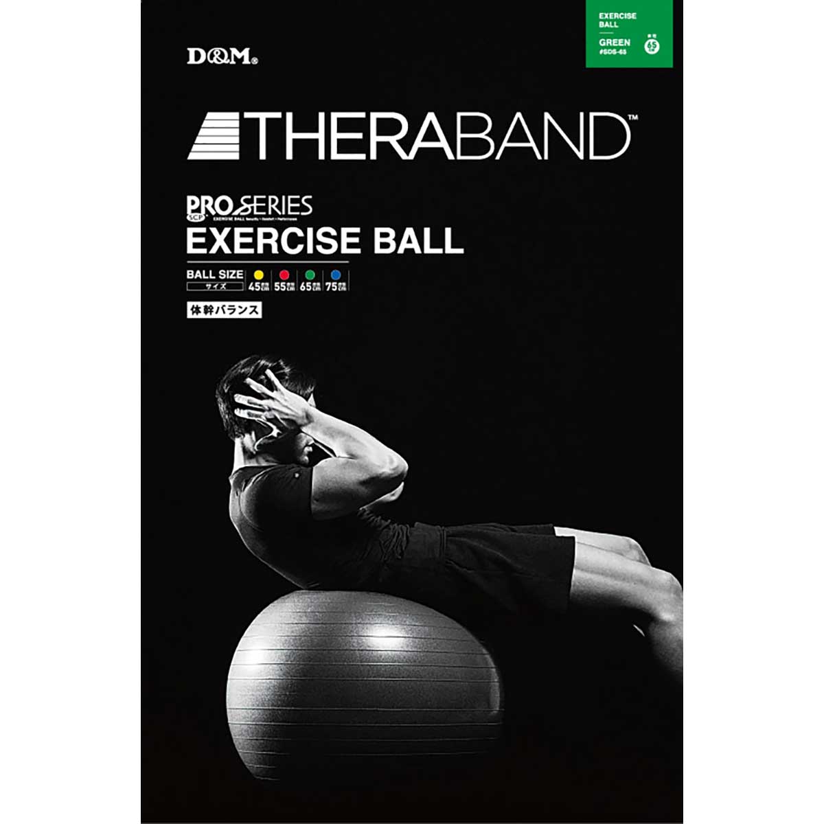 セラバンド THERBAND エクササイズボール 最大直径65cm バランスボール ボール