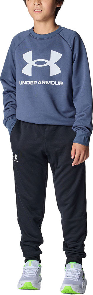 UA TECH TERRY LOGO CREW ジュニア キッズ 長袖シャツ トレーニング