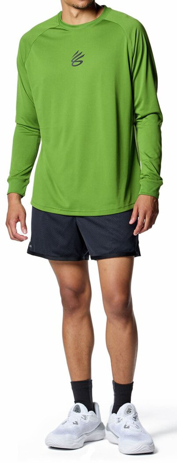 Men's Curry Tech Logo Long Sleeve T-Shirt