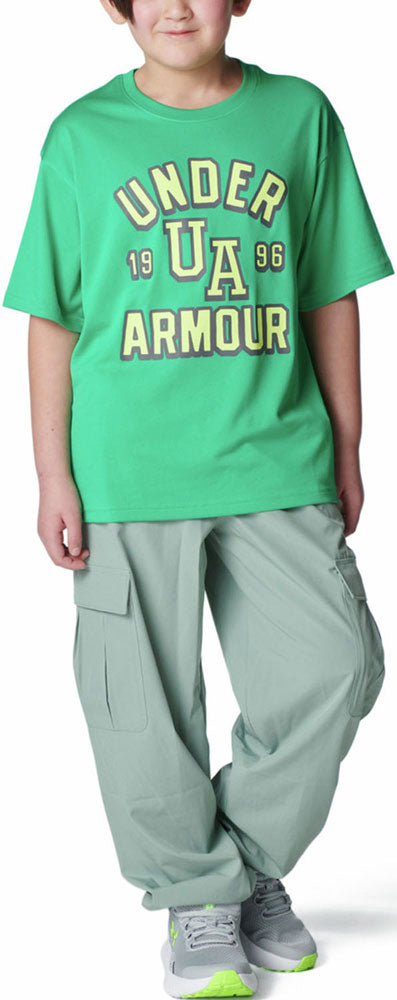 UAテック カレッジ ショートスリーブ Tシャツ 半袖 キッズ カジュアル スポーツ