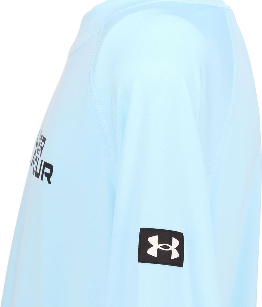 キッズ ジュニア UAラッシュ ガード ロングスリーブ モック 長袖 スイムウェア 子供用