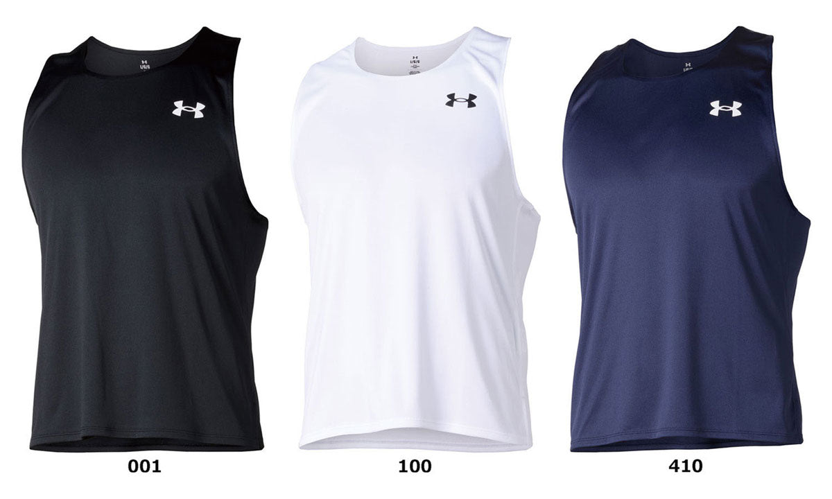 UAチーム ラン シャツ 部活 スポーツ トレーニング 速乾 タンクトップ インナー