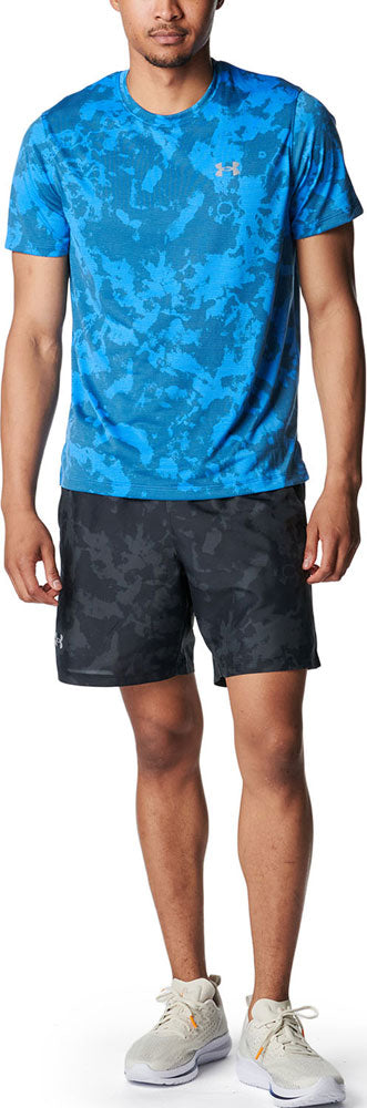 メンズ UAローンチ プリント ショートスリーブ Tシャツ 半袖 ランニング スポーツ
