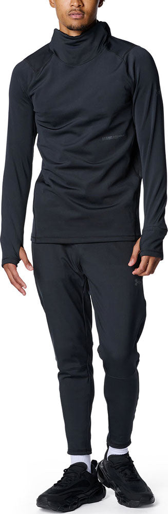 UAコールドウェザー プロ フーディー メンズ トレーニング ロングTシャツ フード付き