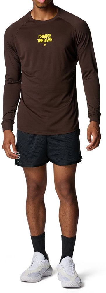 カリー テック ロゴ ロングスリーブ Tシャツ メンズ バスケットボール 長袖Tシャツ