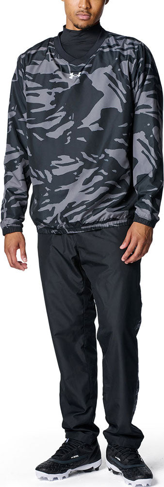 UAノベルティ Vネック ジャケット メンズ 野球 ジャケット トレーニング