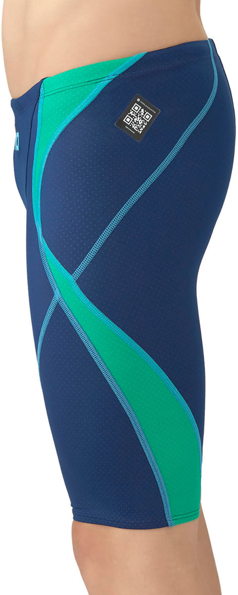 メンズ 競泳水着 レーシングスパッツ ハーフレッグ