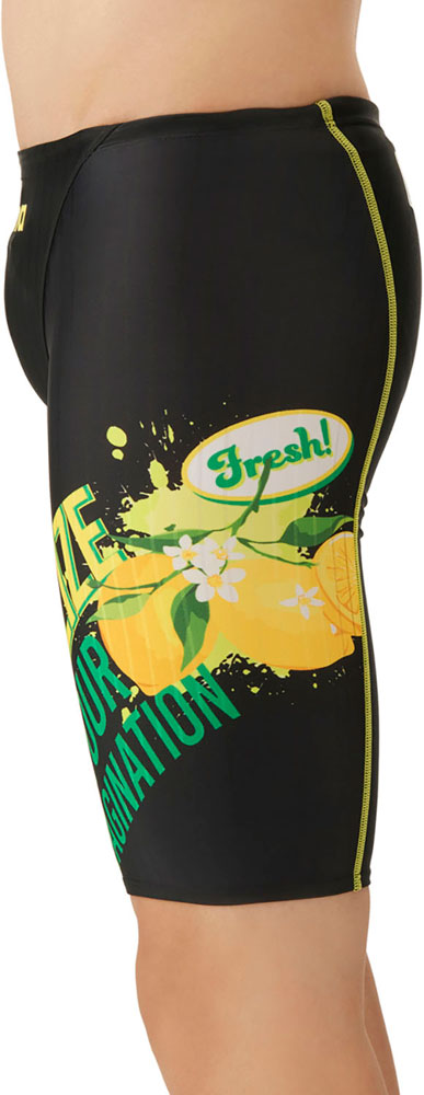 メンズ 競泳水着 レーシングスパッツ ハーフレッグ 水泳 WA承認モデル