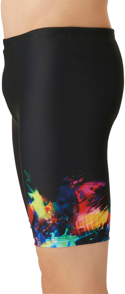 Men's Fitness Swimwear, Swim Spats with Innerwear, Half Leg, Swimming, Exercise