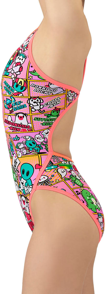 競泳トレーニング水着 ワンピース オープンバック