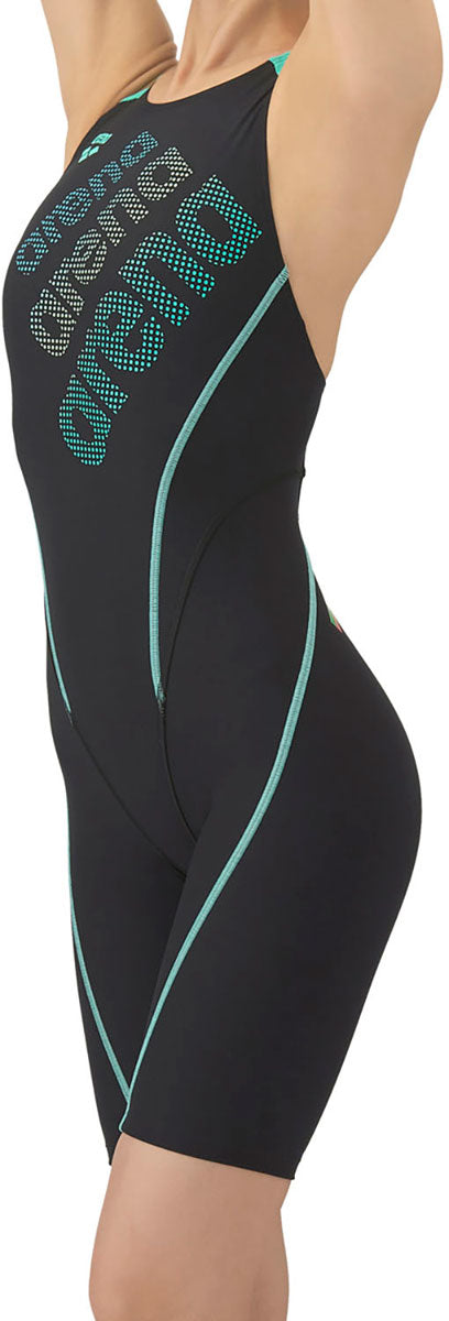 レディース 競泳トレーニング水着 ワンピーススパッツ オープンバック 水泳 練習用