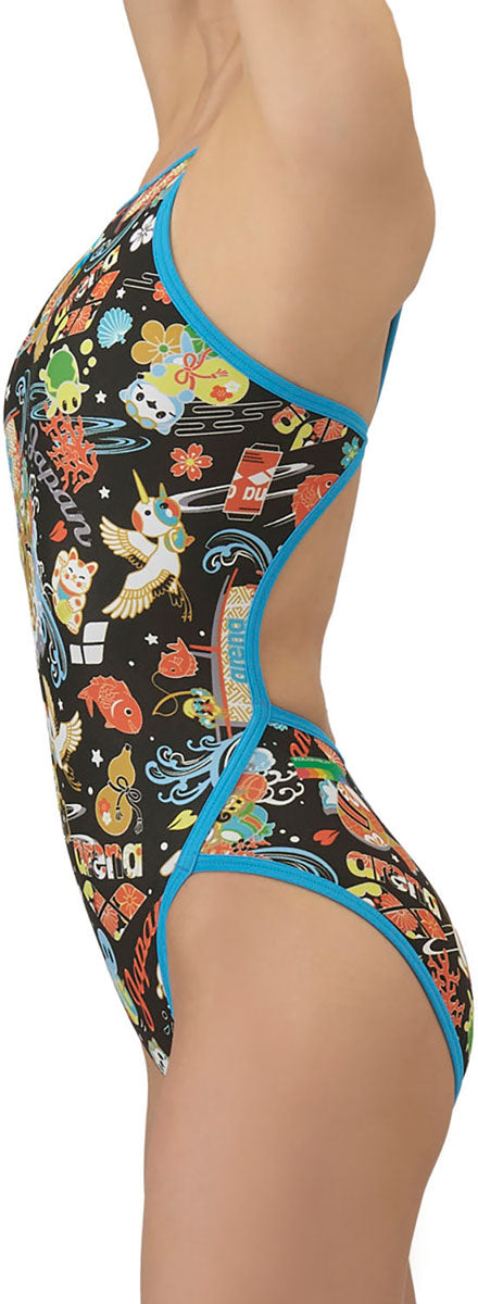 レディース 競泳トレーニング水着 ワンピース オープンバック 水泳 練習用