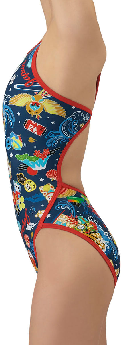 レディース 競泳トレーニング水着 ワンピース オープンバック 水泳 練習用