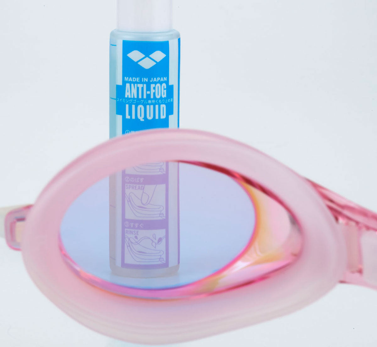 【シルキー】フィットネスゴーグル ミラーレンズ、リノンくもり止め