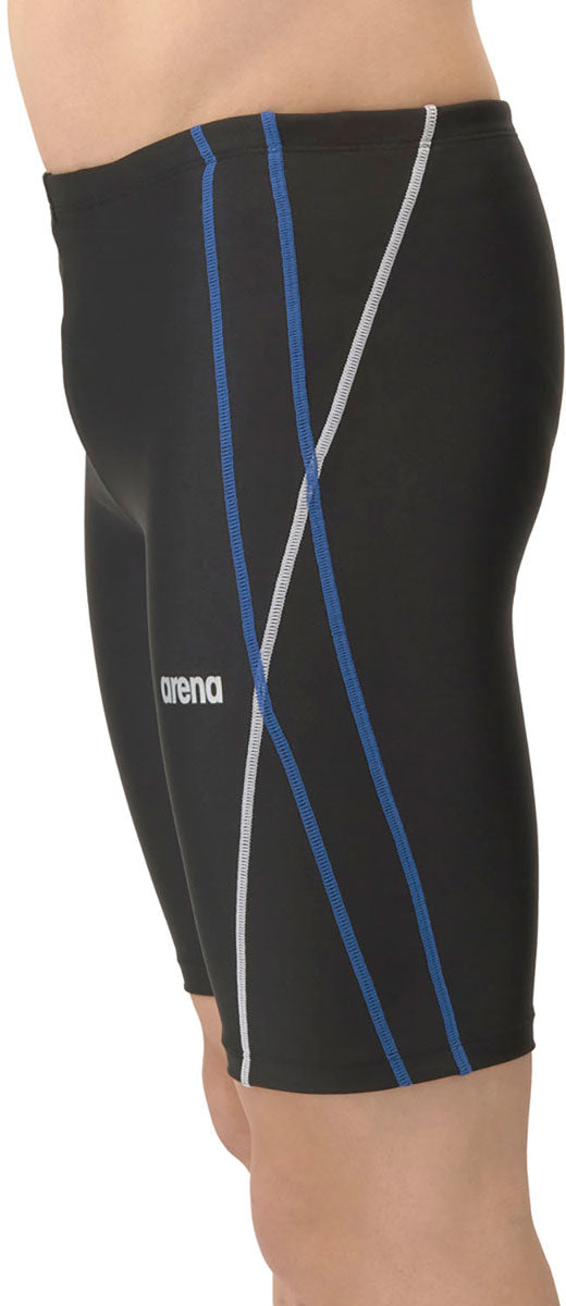 メンズ フィットネス水着 スイムスパッツ ハーフレッグ インナー付き