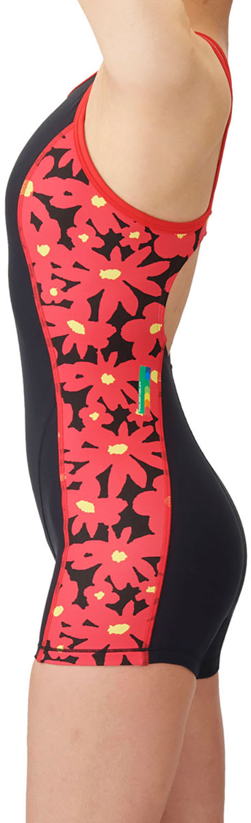 トレーニングワンピーススパッツ オープンバック ミドルレッグ