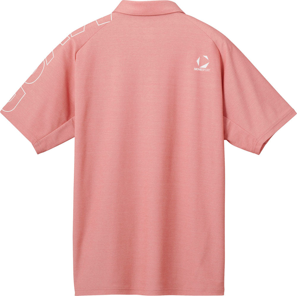 SUNSCREENミニ鹿の子 ラグランスリーブポロシャツ