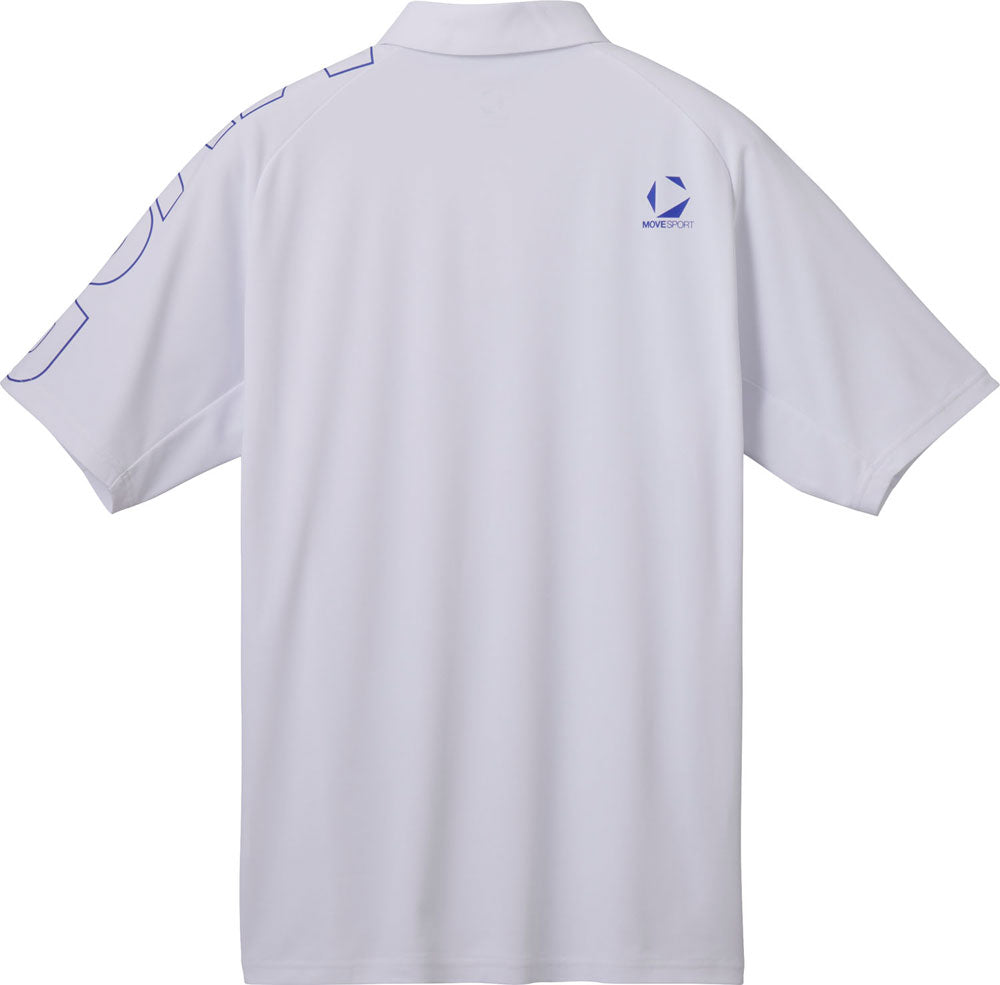 SUNSCREENミニ鹿の子 ラグランスリーブポロシャツ