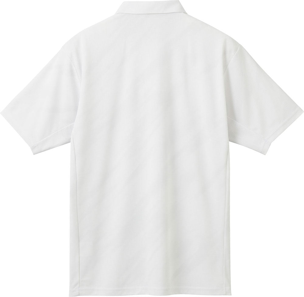 SUNSCREENミニ鹿の子 総柄グラフィックポロシャツ