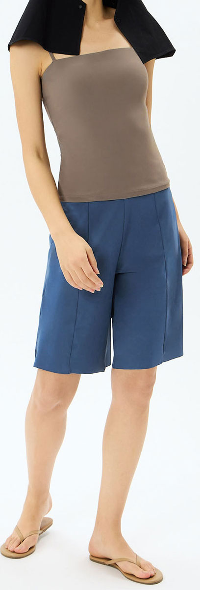 High Rise Half Shorts