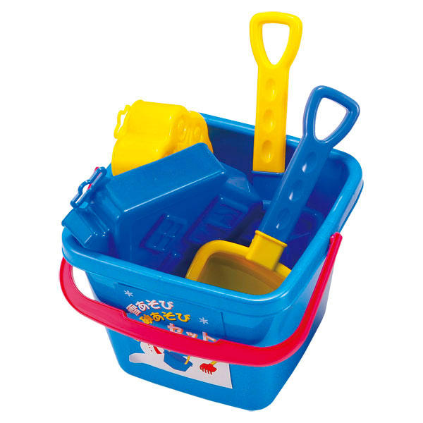 ゆき遊び 角バケツ5点セット(サックス)