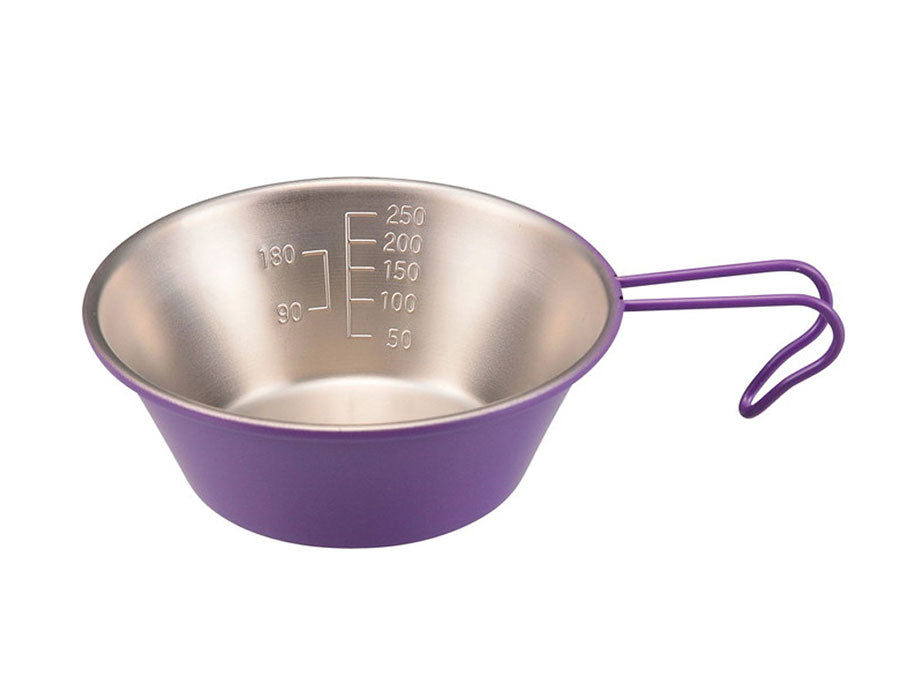 ステンレス カラーシェラカップ320ml(パープル) UH-15