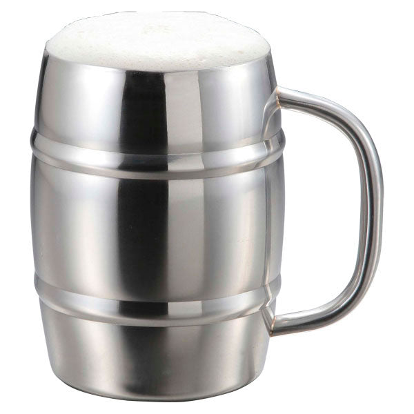 ダブルステン樽型メガジョッキ1.0L