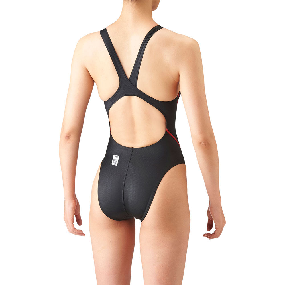 Junior Girls Competitive Swimsuit Aqua Advanced Junior Remix Cross Back Swimming