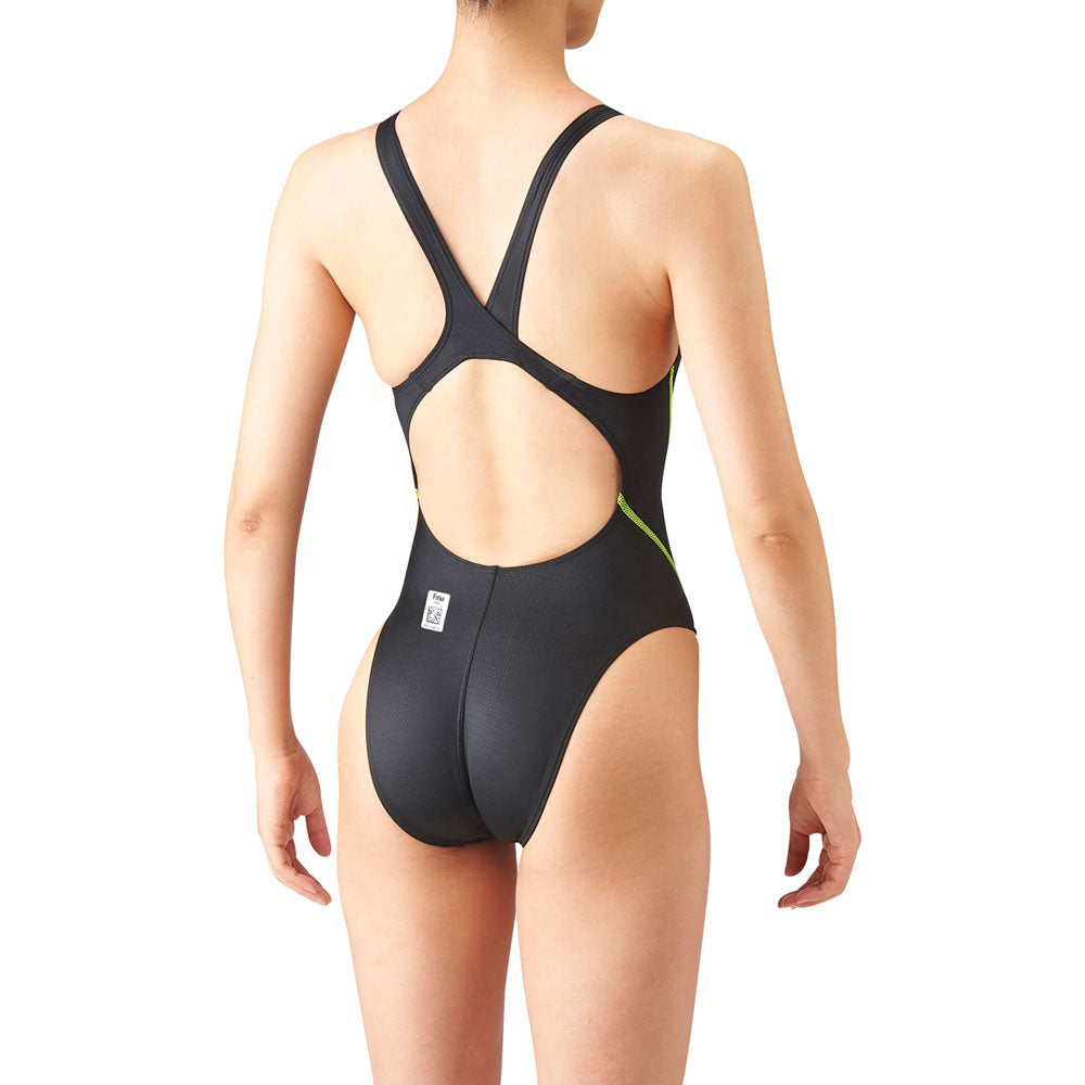 Junior Girls Competitive Swimsuit Aqua Advanced Junior Remix Cross Back Swimming