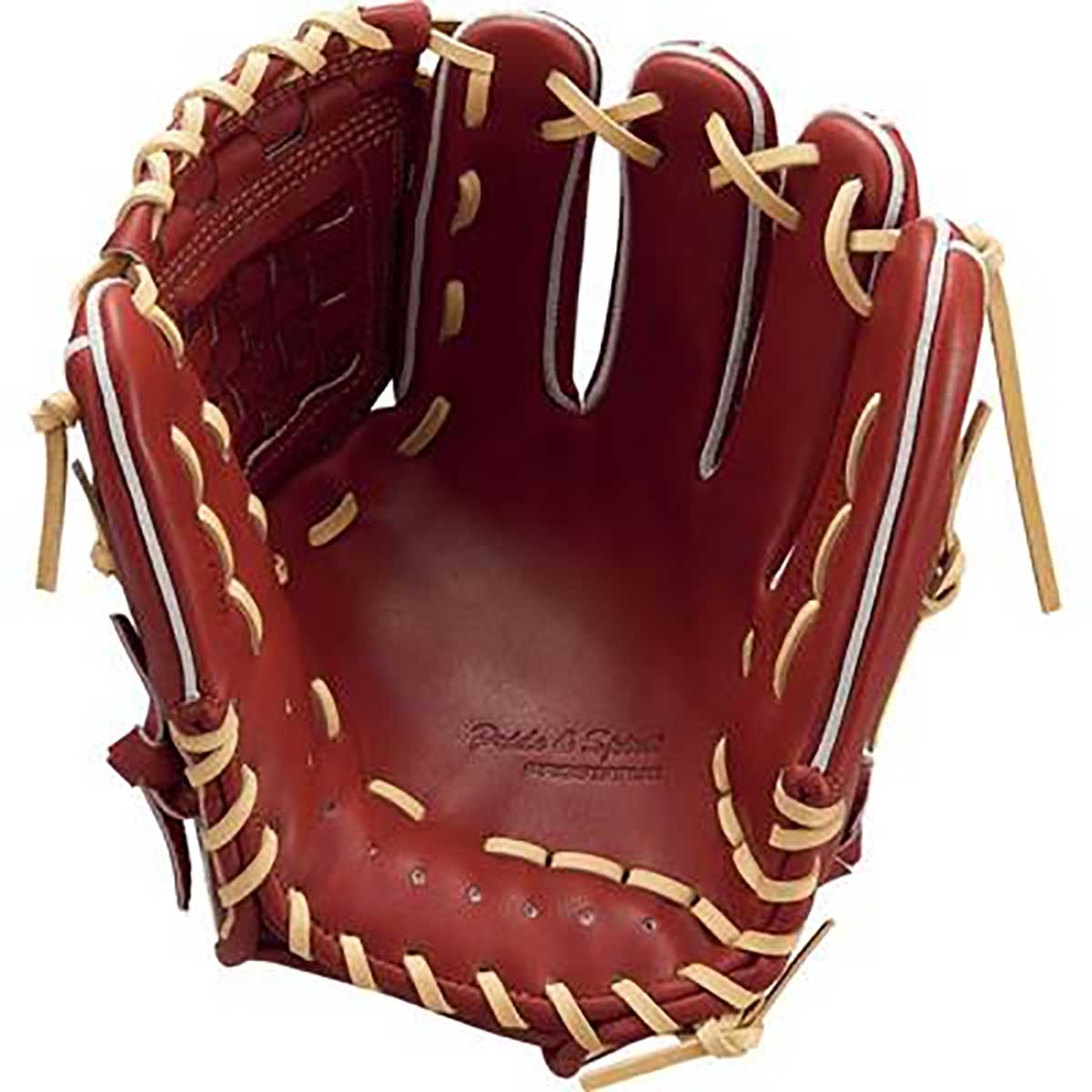 Limited color hardball glove for infielders, second basemen and shortstops, pro status, right-handed