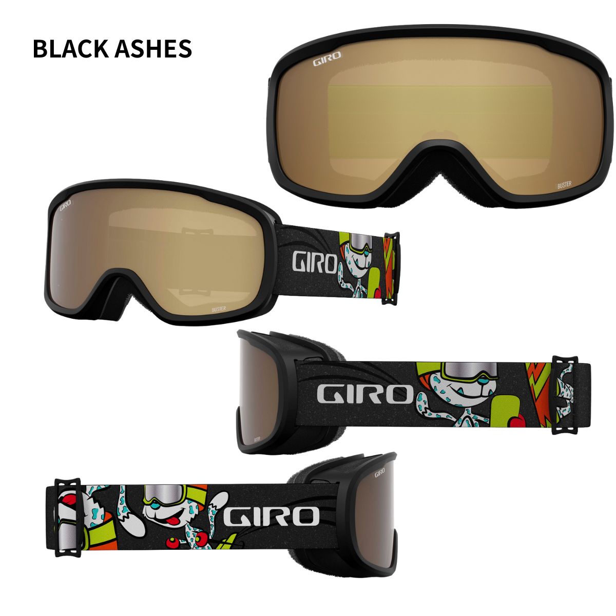 バスター スノーゴーグル キッズ ジュニア スキー スノーボード 子供用