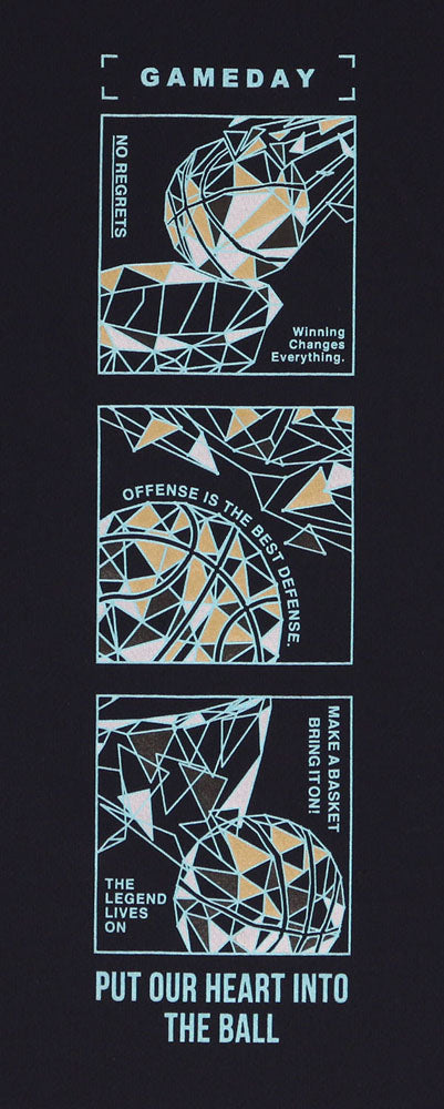 メンズ プリントロングスリーブシャツ 長袖Tシャツ バスケットボール プラクティスシャツ