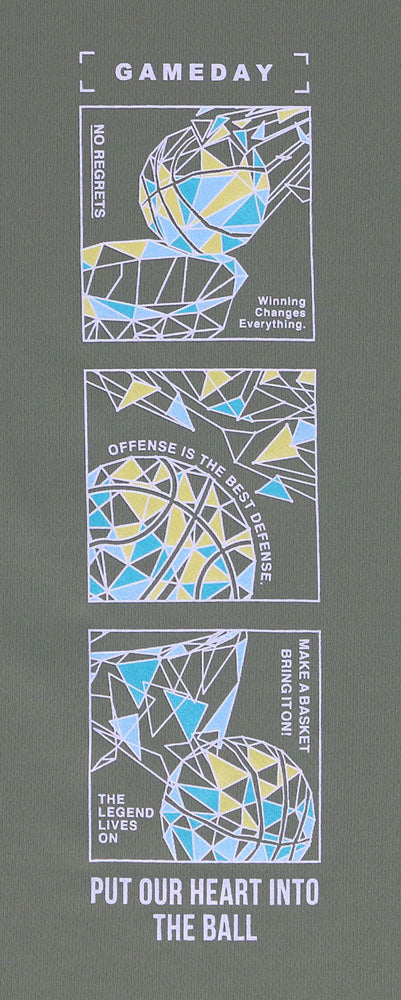 メンズ プリントロングスリーブシャツ 長袖Tシャツ バスケットボール プラクティスシャツ