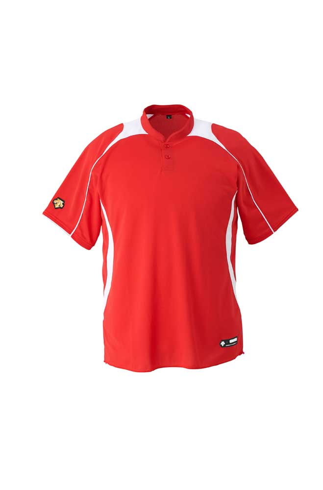 立衿2ボタン ベースボールシャツ