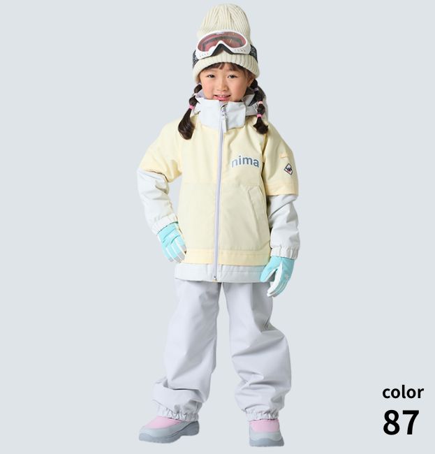 キッズ ジュニア スキーウェア 上下セット 子供用 スノースーツ