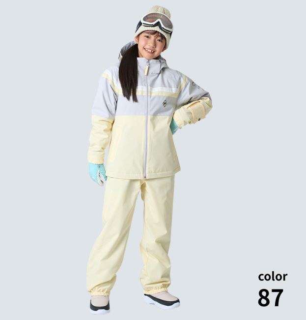 キッズ ジュニア スキーウェア 上下セット 子供用 スノースーツ
