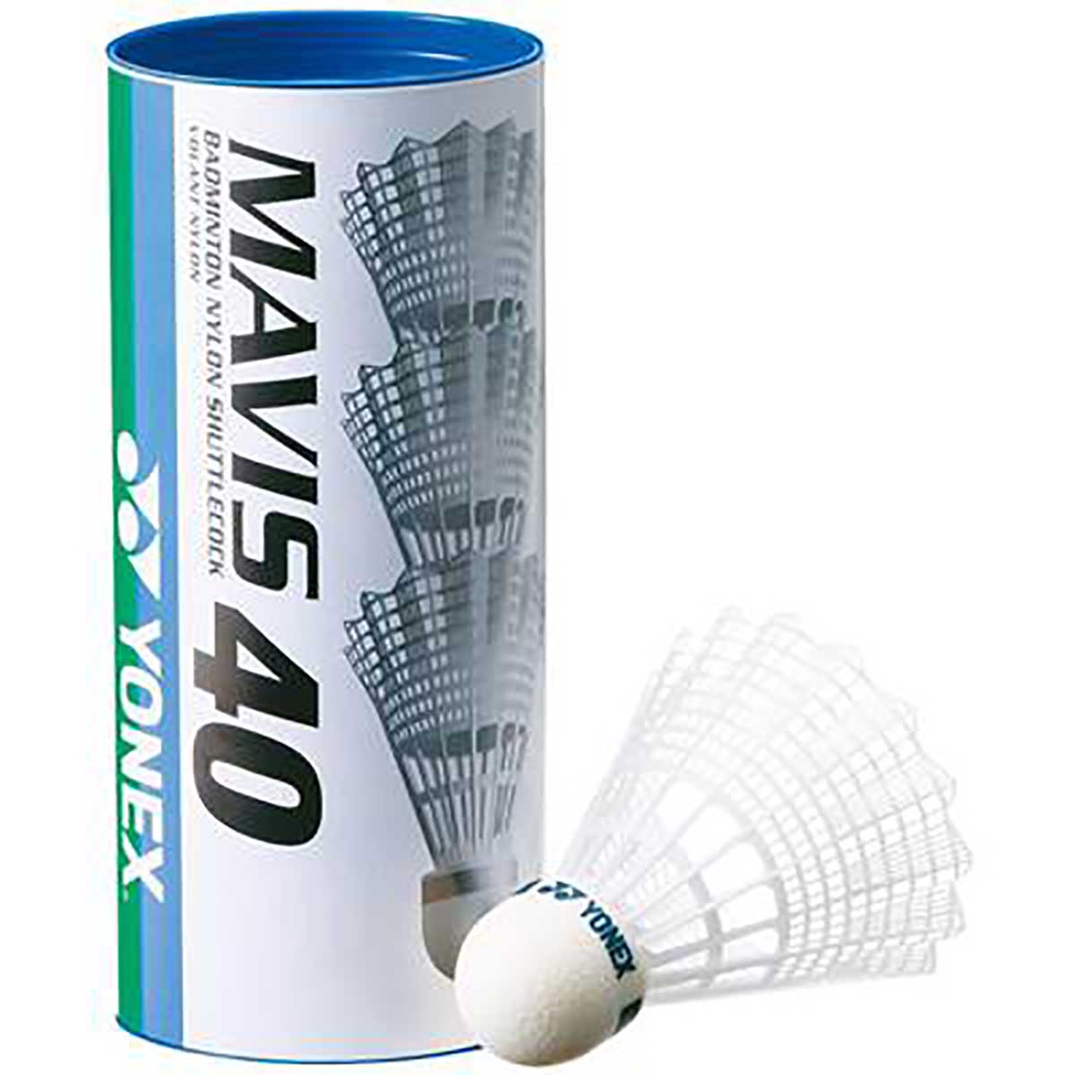Mavis 40BP 3-pack Badminton shuttlecocks 12 degrees to 23 degrees