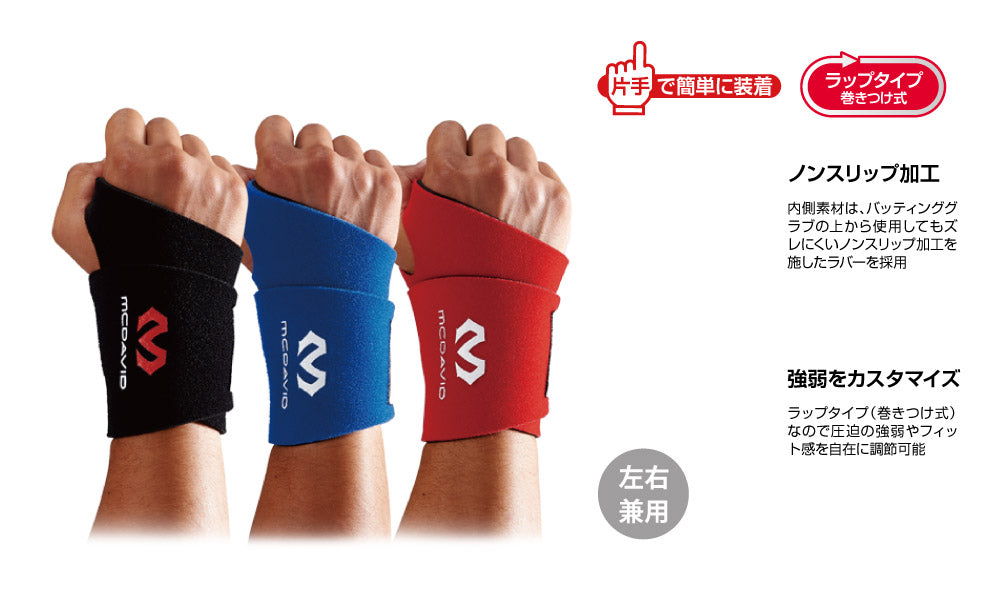 リストサポート ロゴあり スポーツ手首サポーター リストバンド 左右兼用